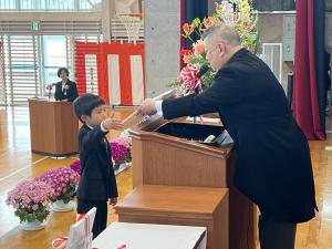 駒ケ嶺小学校入学式②